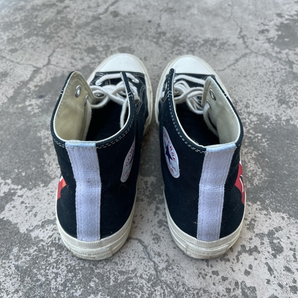 ‼️SOLD‼️Commes Des Garcons x Converse Heart Hightop Sneakers ♥️ - Picture 7 of 10